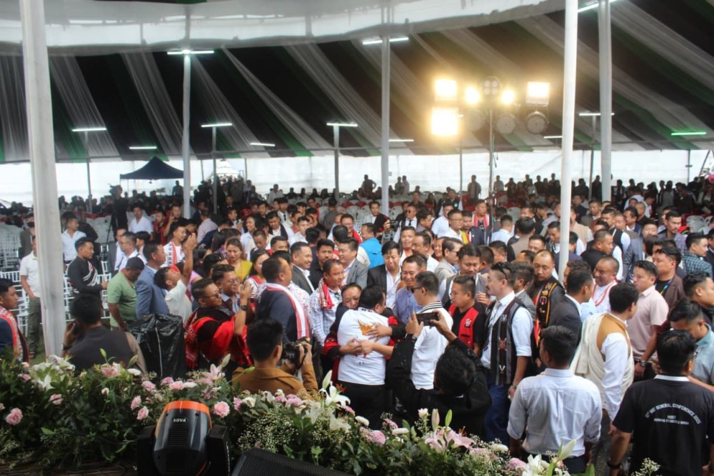 Section of gathering at the 31st General Conference of Naga Students' Federation held at Tseminyu. (Morung Photo)